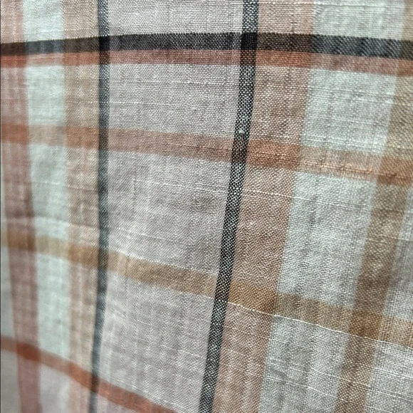 Madewell Park Popover Plaid Short Sleeve Shirt Size Medium Cotton Blend Office - Picture 11 of 13